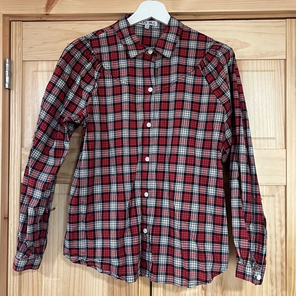 Alex Mill Janelle Blouse in Tartan Size Medium - Picture 3 of 8